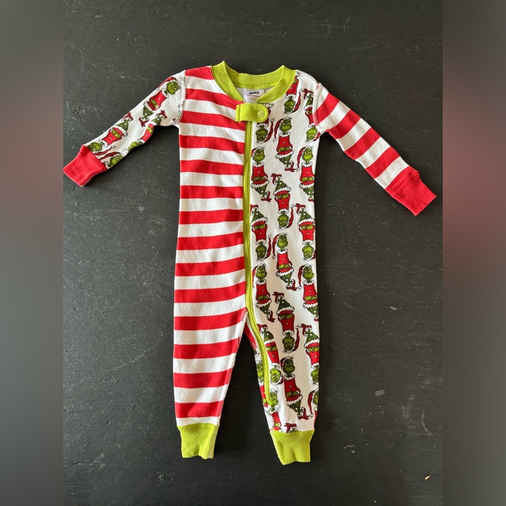 Hanna Andersson Red and Green Kids Pajama Set